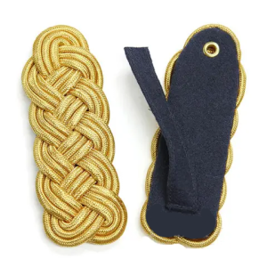 Deluxe Gold Bullion Braided Epaulettes – Formal Costume Shoulder Boards