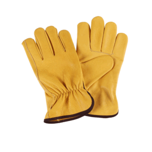 Premium Yellow Cowhide Leather Work Gloves – Full Description