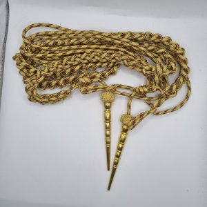 Military Officer's Ceremonial Aiguillette - Gold and Red Fleck