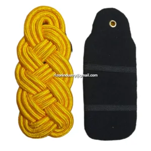 Senior Military or Naval General Officer Braided Gold Bullion Epaulettes – Pair